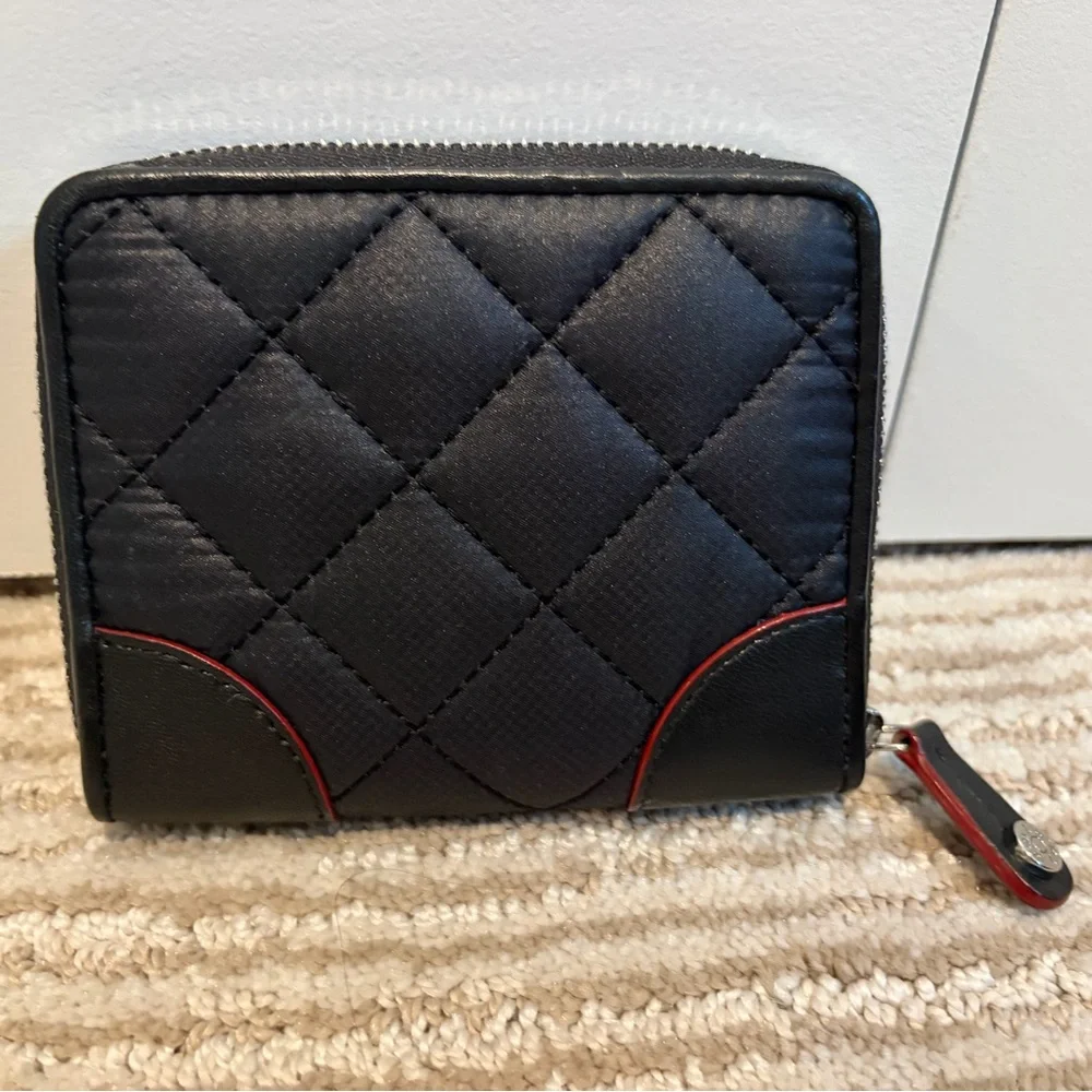 MZ Wallace Small Crosby Wallet in Black/Silver - Picture 2 of 4